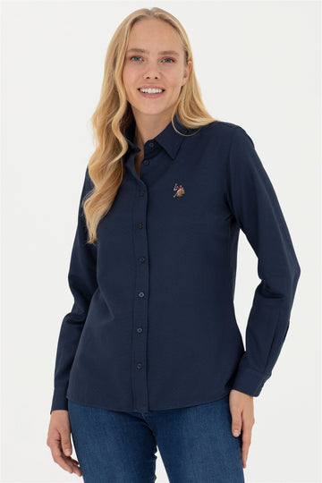 USPA Shirt Women Navy VR033 USSHW040 Slim US Polo Assn.
